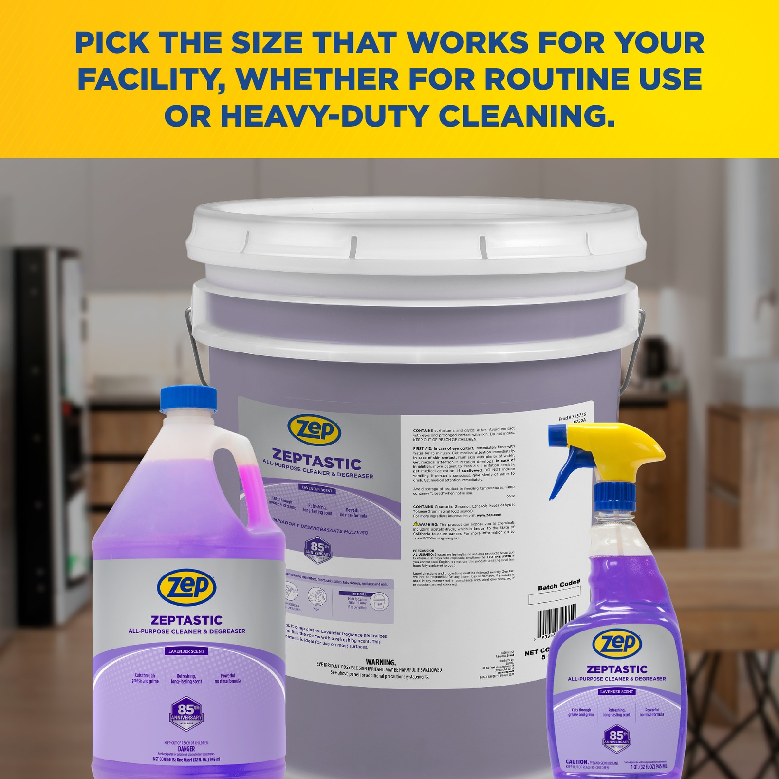 Zep Zeptastic All-Purpose Cleaner and Degreaser – 32 oz (Case of 12) 325712 –