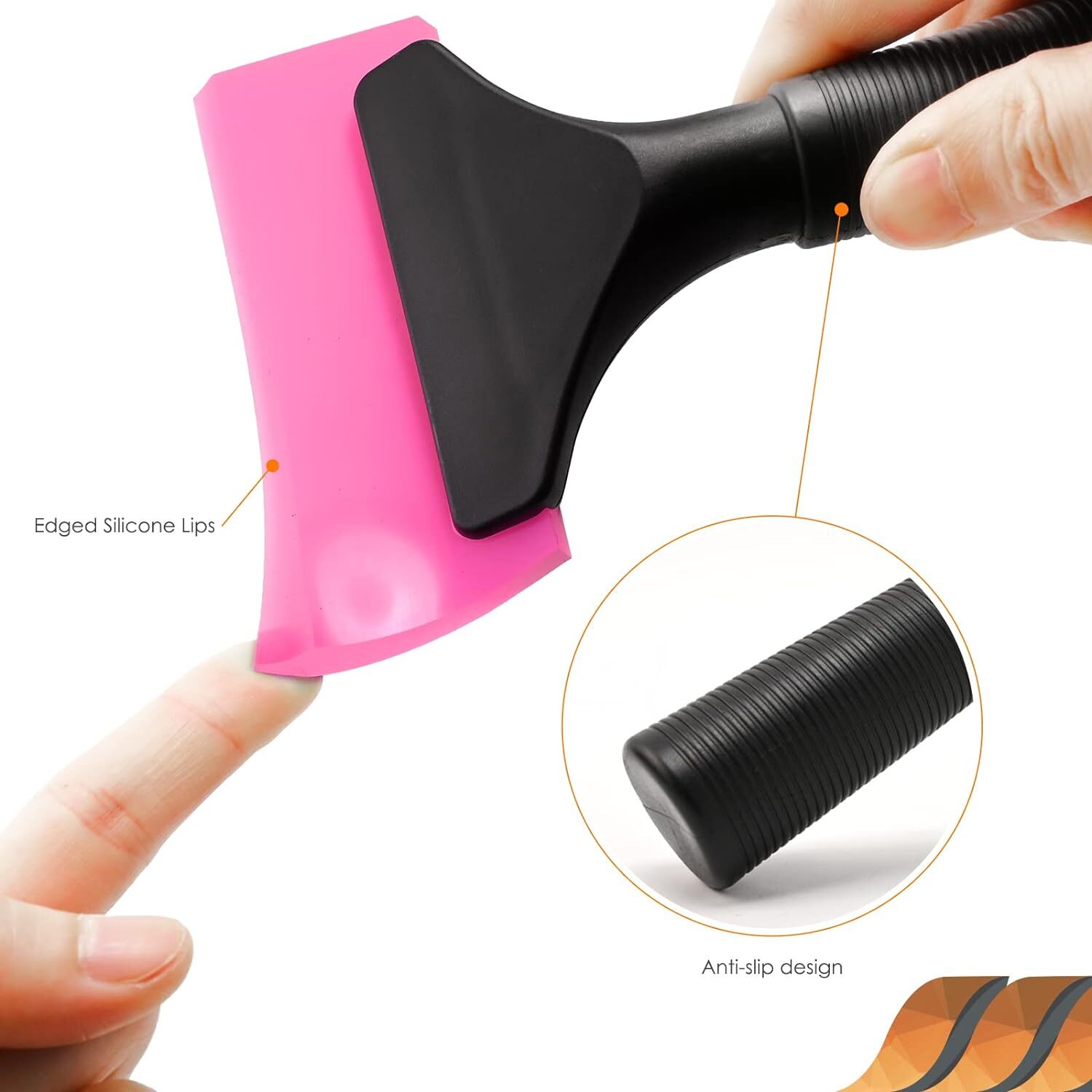 2PC 5 Inch Rubber Squeegee Window Tint Windshield Squeegee for Car Window
