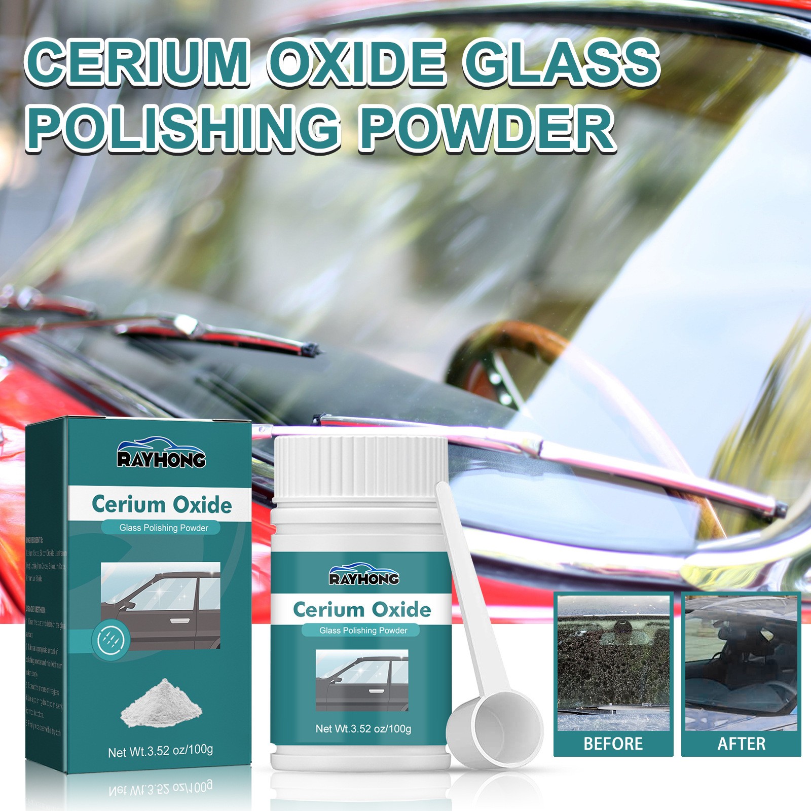 Cerium Oxide Glass Scratch Remover Professional Glass Polishing Compounds USA