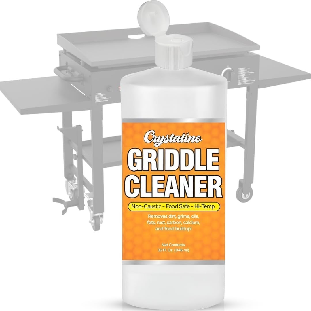 Flat Top Grill Cleaner 32 Fl Oz, Removes Grease, Rust, Fats, Carbon, and Calc…