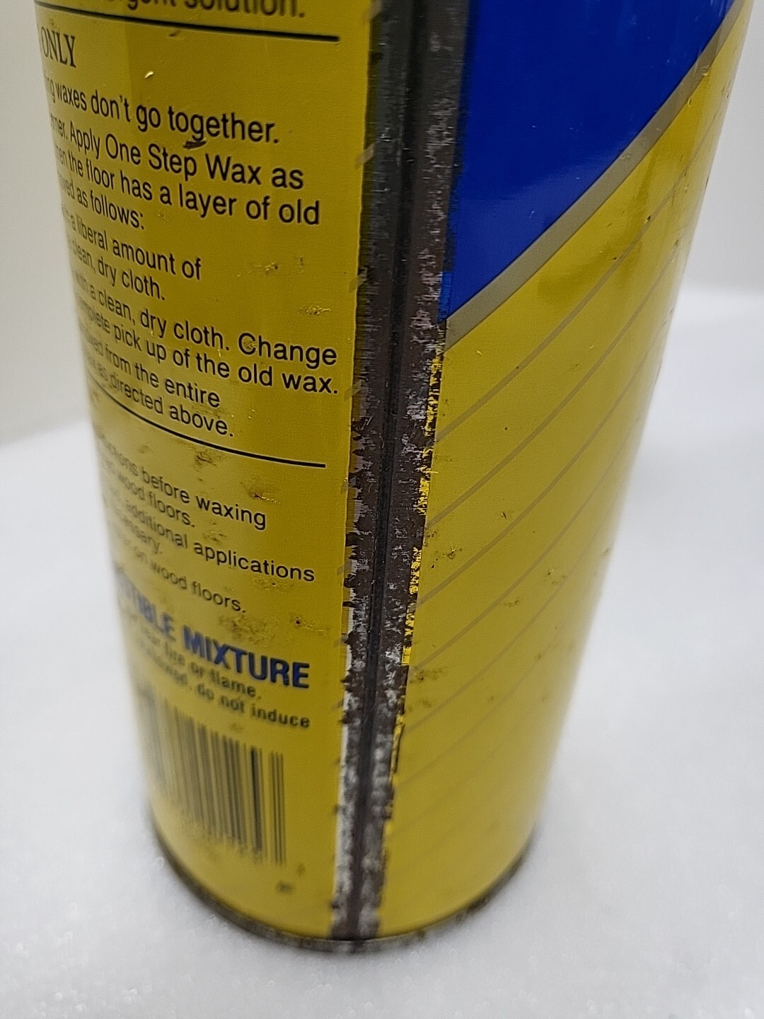 2 Used Johnson One Step No Buff Wax Fine Wood Floor Care 22 FL OZ Can *1/2 Full*