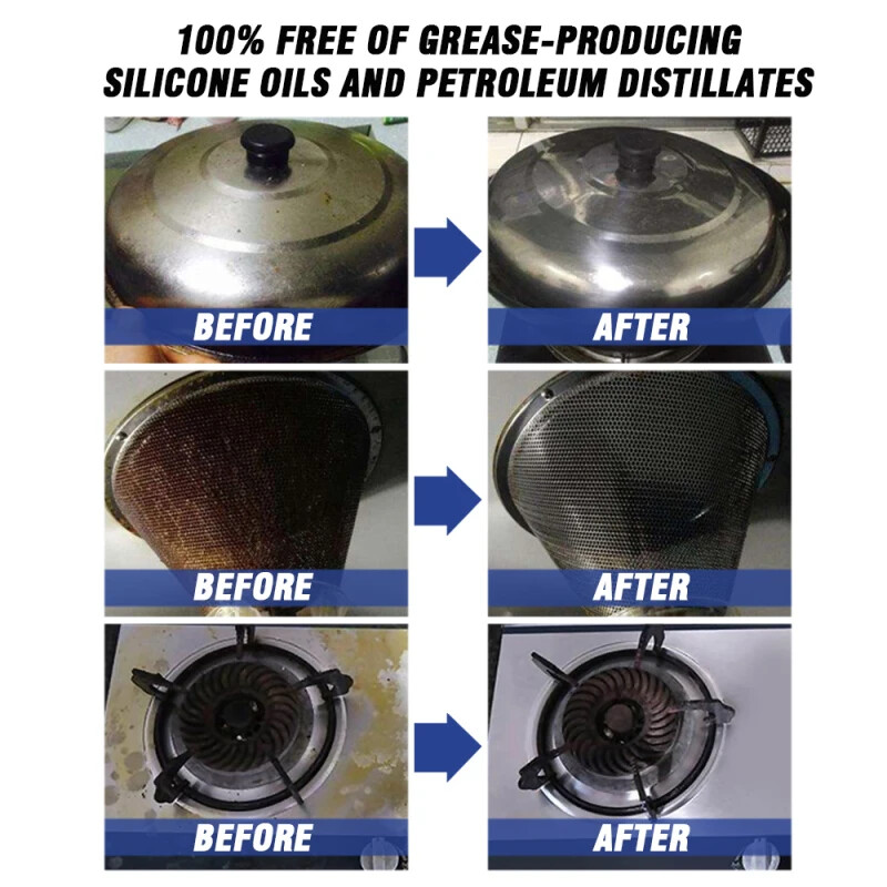 30ML Cleaning Bubble Spray Kitchen Grease Rust Remover Home Dirt Oil Descaling