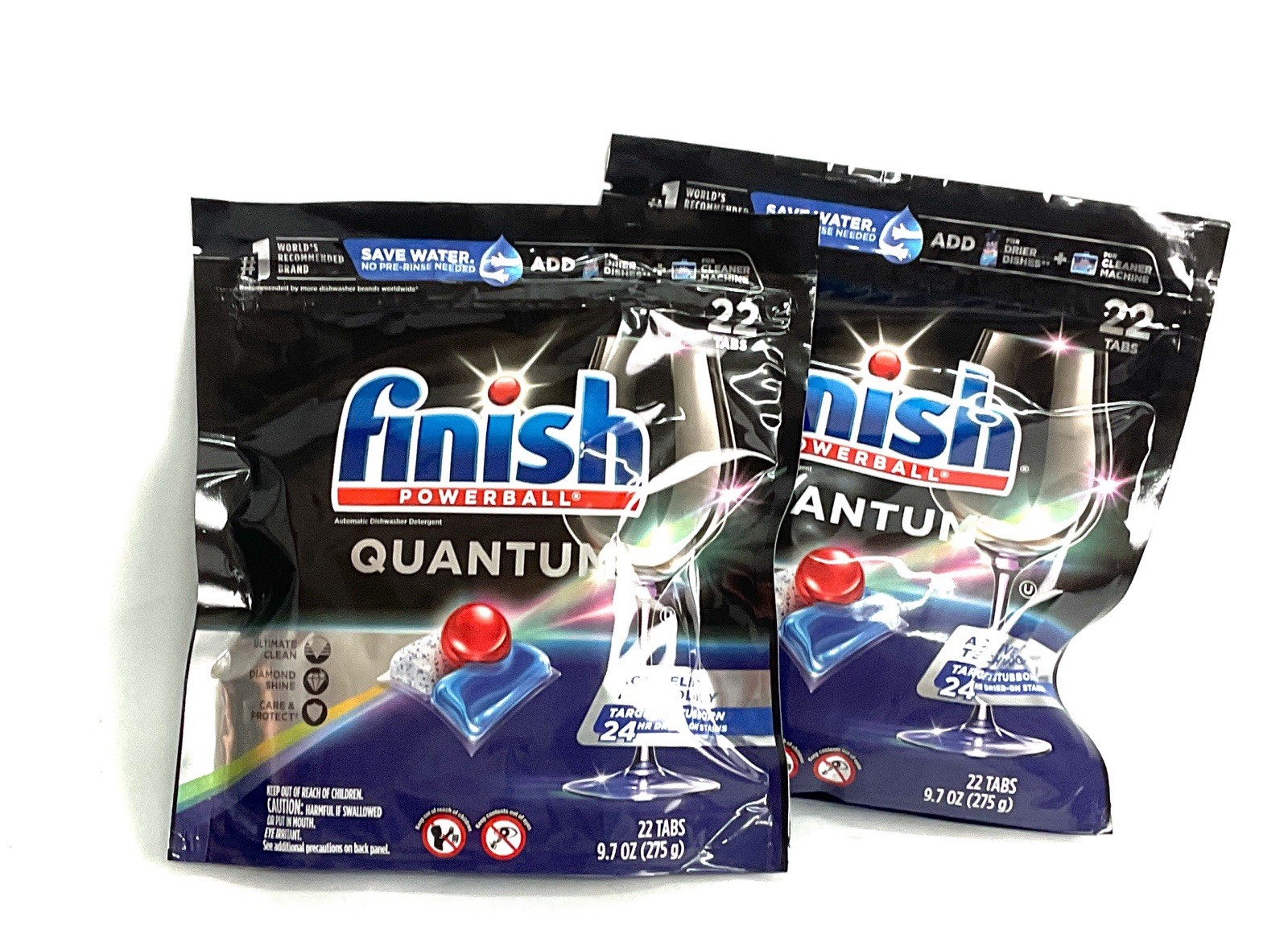 Finish Powerball Quantum Dishwasher Detergent 44 Tabs Active Technology 2 PKT