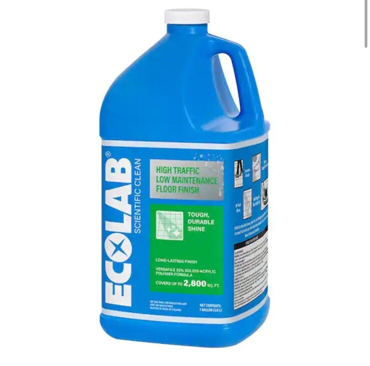4pack High Traffic 4Gal Low Maintenance Floor Finish Hard Surface Cleaner Shiner