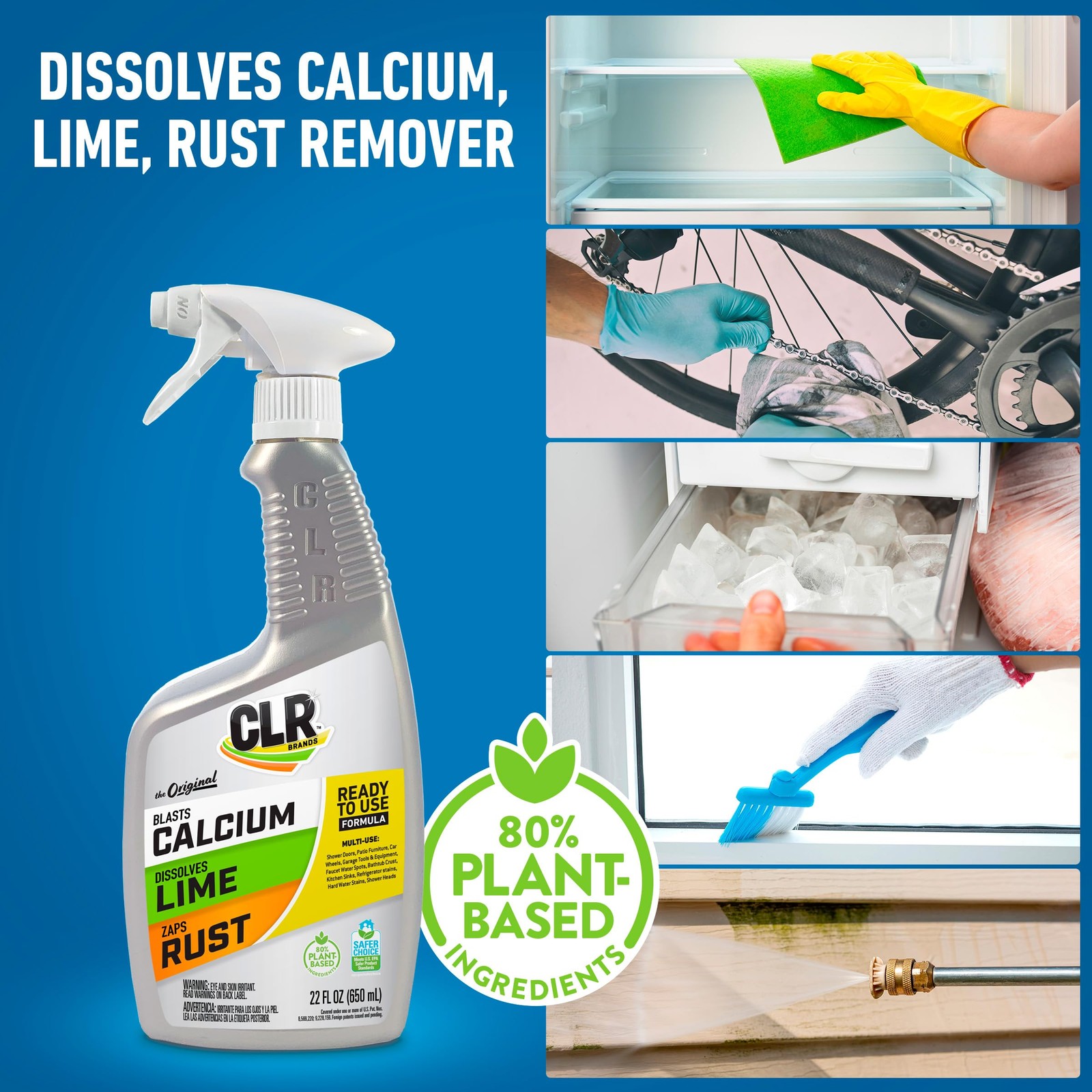 Clr Calcium Lime Rust Remover 22 Fl Oz Multi Surface Cleaner Trusted For 40 Y…