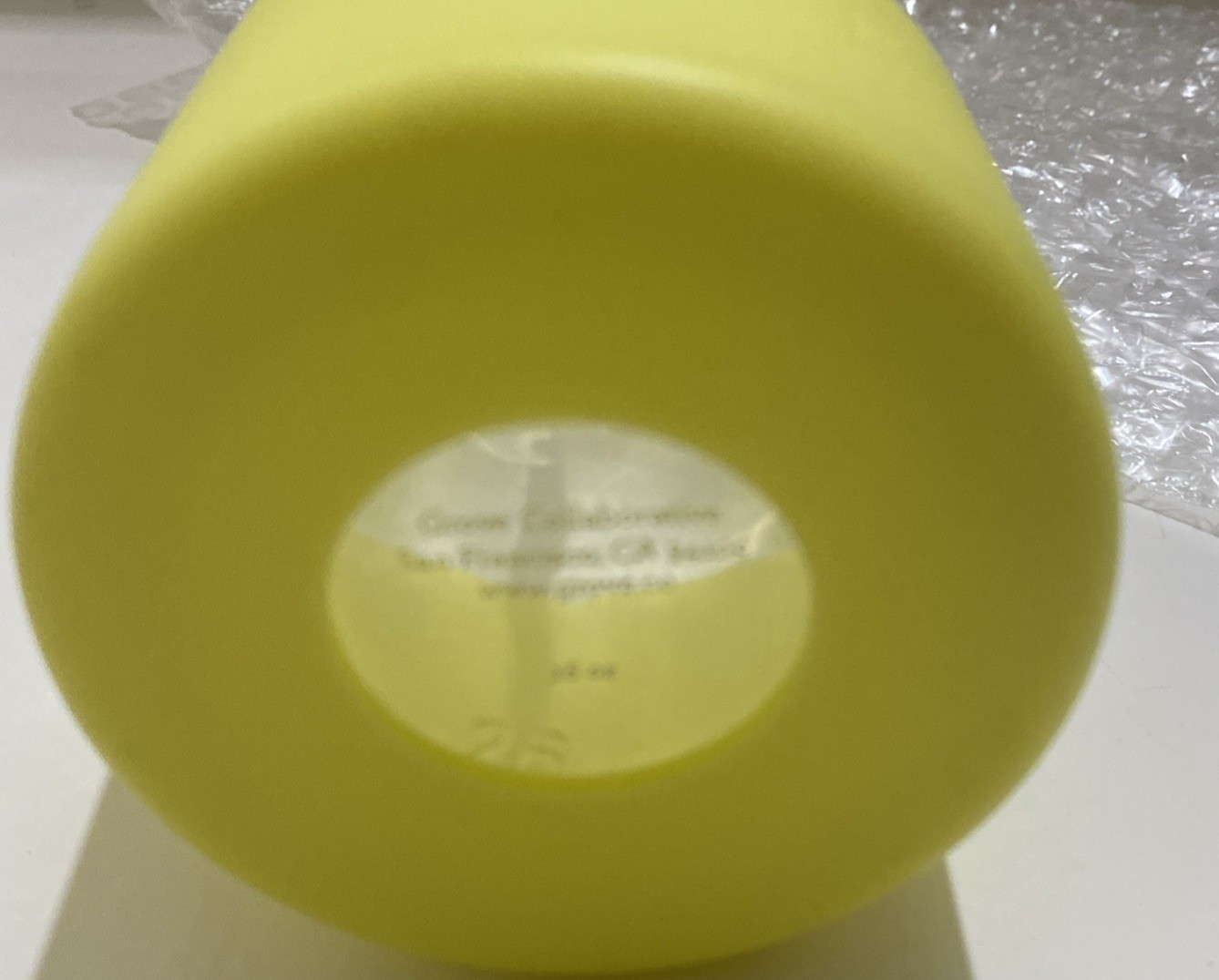 Grove Collaborative 16 oz Glass Dispense Spray Bottle Silicone Sleeve Yellow
