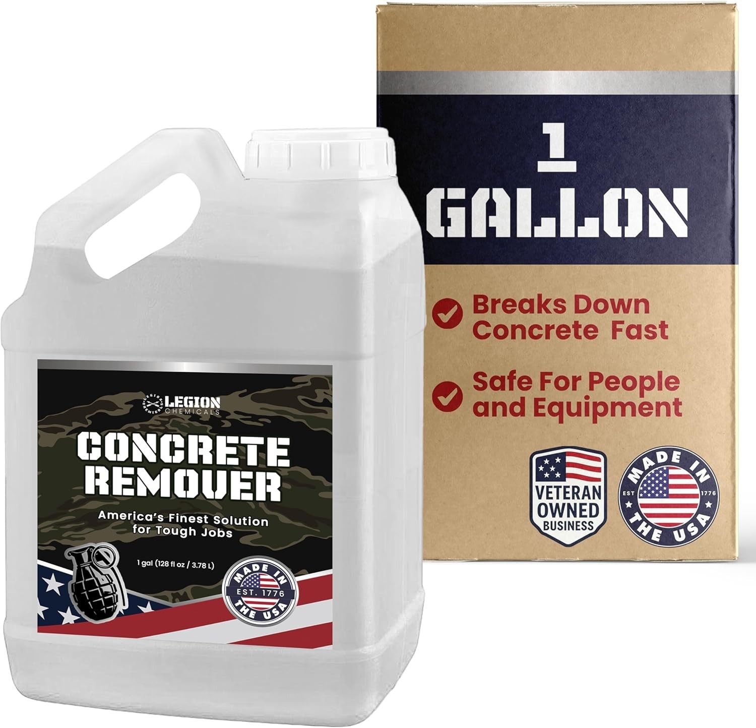 Heavy Concrete Remover – Dried Concrete & Cement Dissolver (Non-Corrosive, Biode