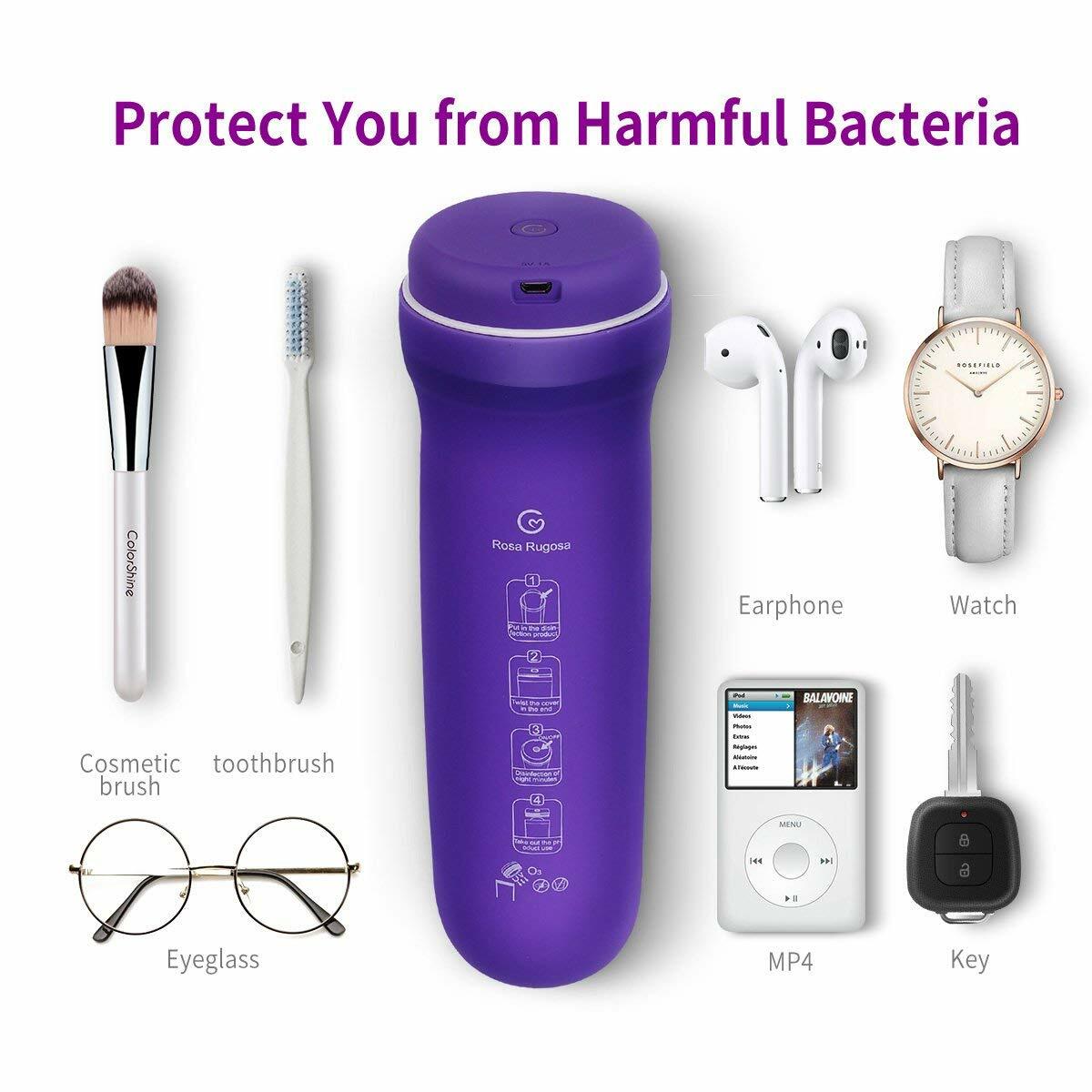 Portable Smartphone Flexible Disinfectant Sterilizer Tested To Kill Germs