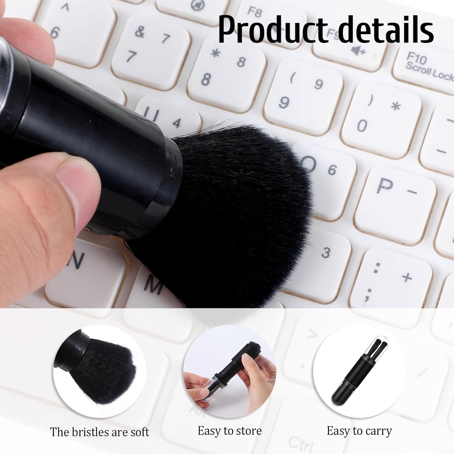 4 Pack Exquisite Duster Brush Kit, Mini Keyboard Cleaning Brushes Kit Model Clea