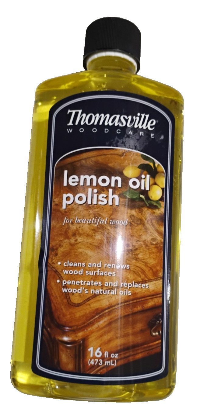Thomasville Woodcare Lemon Oil Polish Cleans & Renews Wood Surfaces 16 oz. New