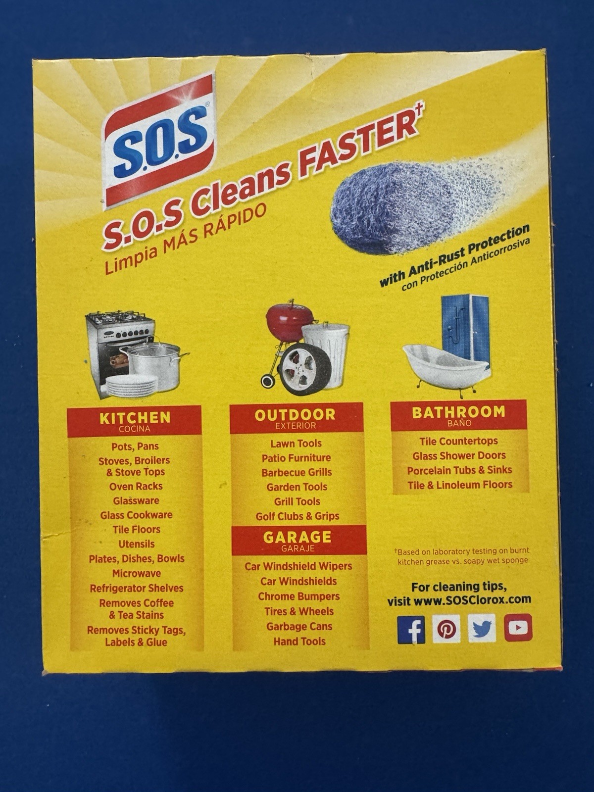 2 Boxes SOS Reusable Soap Filled Steel Wool Pads 10 Count Each Open Box Total 20