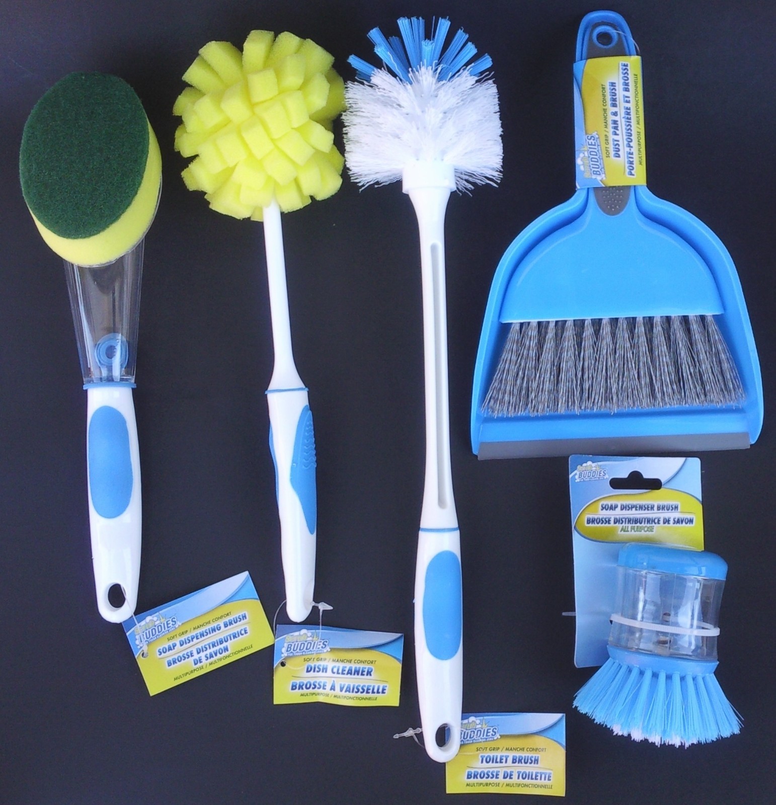 KITCHEN BATH BRUSHES DUST PAN DISH SPONGE, SELECT: Brush Type