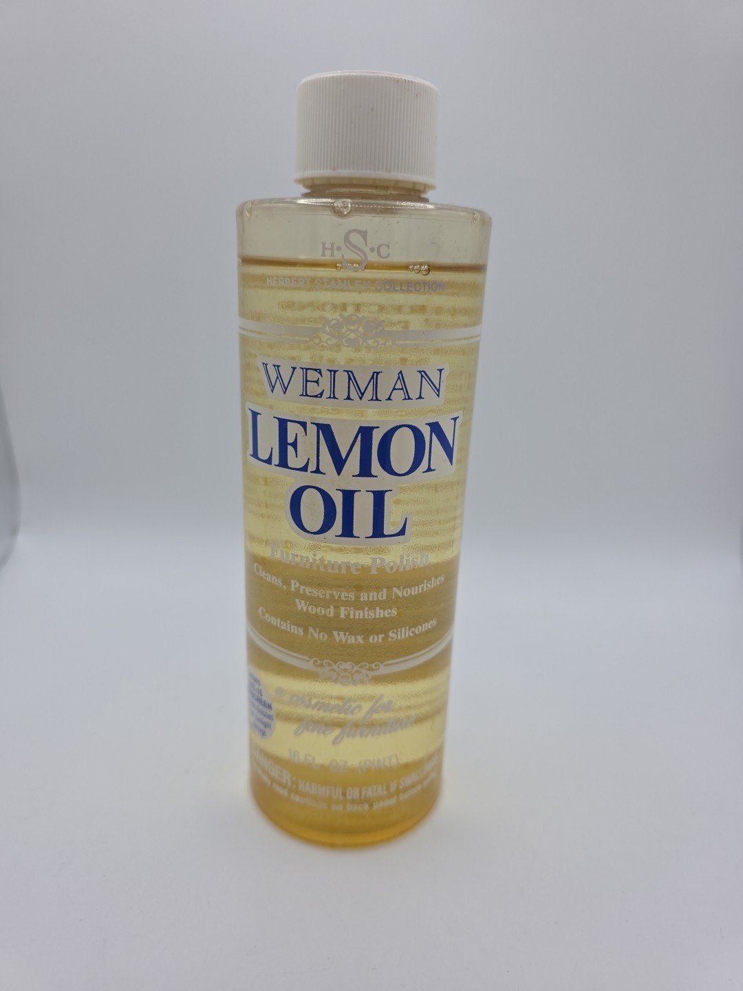 Weiman Lemon Oil Furniture Wood Polish UVX15 Sunscreen 16 Oz Almost Full