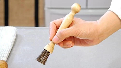 Birch Wood And Horsehair Mushroom Brush