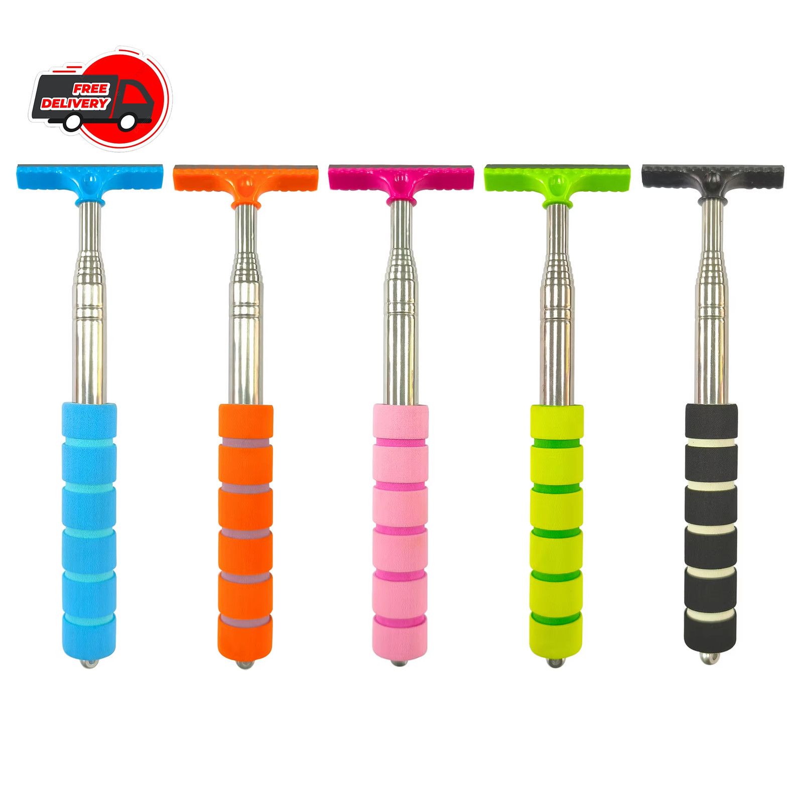 Car Rearview Mirror Wiper Telescopic Cleaning Brush Stainless Steel Retractable