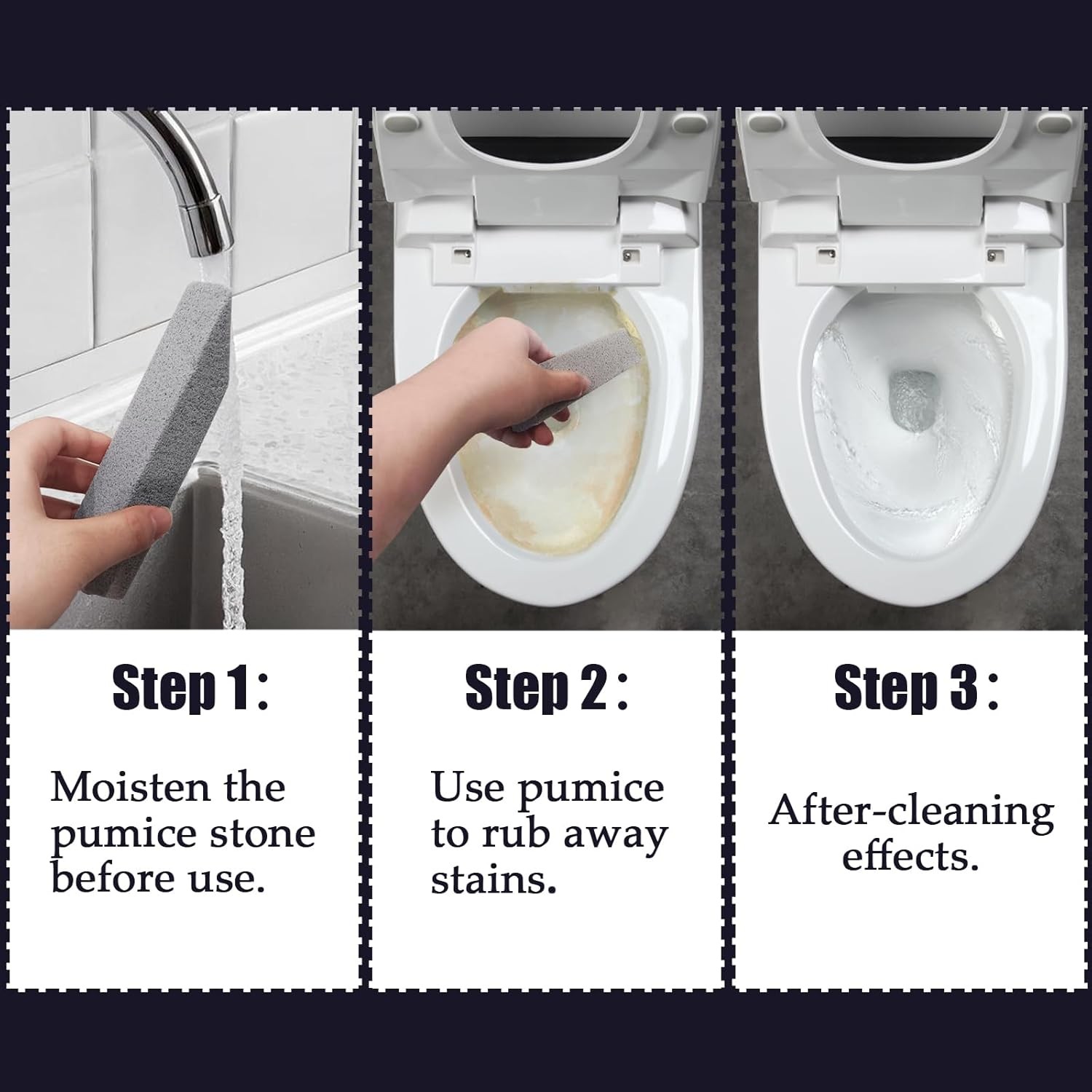 6pc Pumice Stone for Home Cleaning, Toilet Bowl Cleaning, Sink and