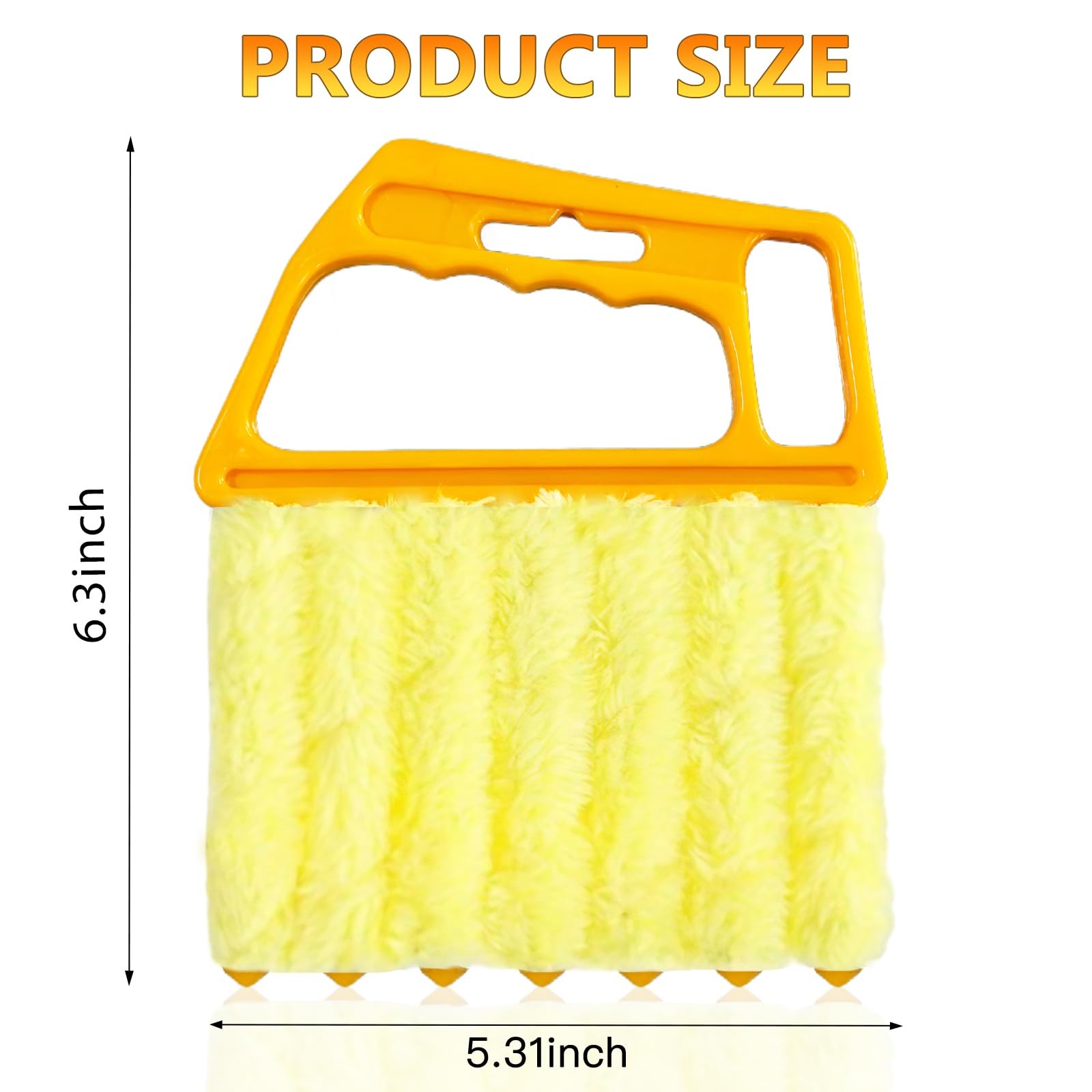 6 Pcs Blind Cleaner Duster Tool, 7-Finger Dusting Cleaner Tool for Window & V…