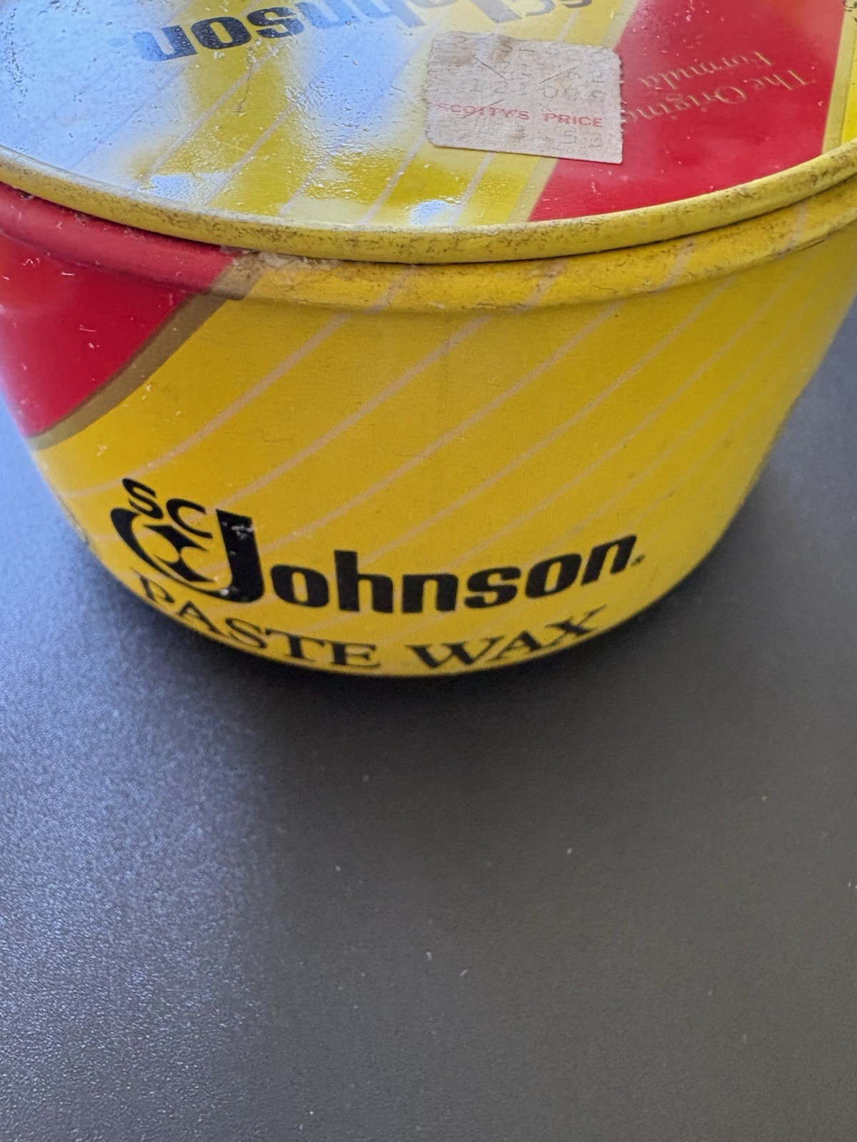 SC JOHNSON PASTE WAX USED 16 OZ FULL CAN ORIGINAL FORMULA DISCONTINUED*