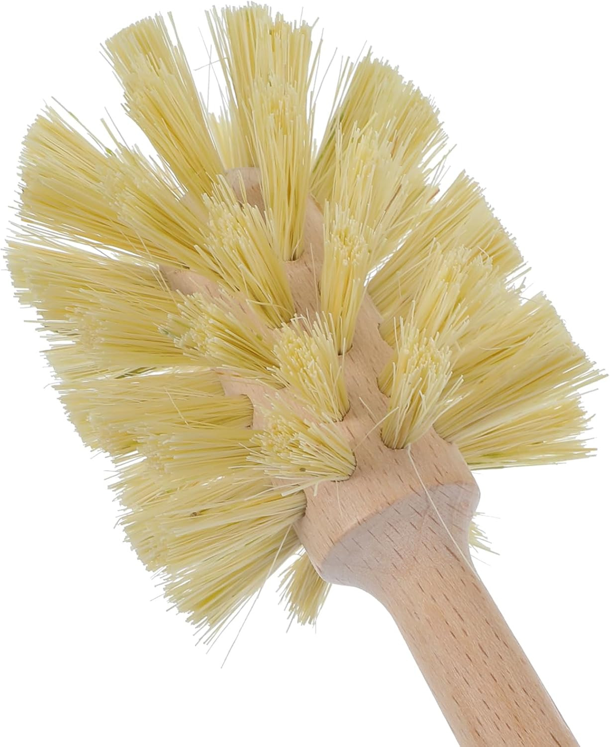 New 6 Pcs Bottle Brush Natural Wood Dish Brush Scrub with Long Beechwood Handle
