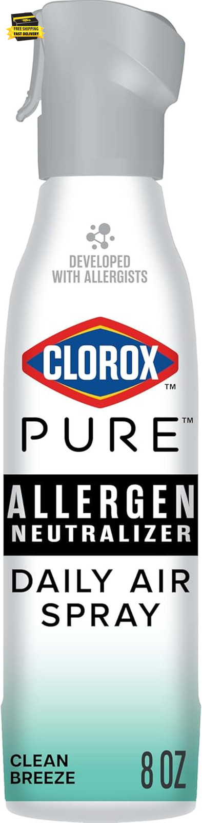 PURE Allergen Neutralizer Daily Air Spray, Clean Breeze, 8 Ounces ⭐️⭐️⭐️⭐️⭐️