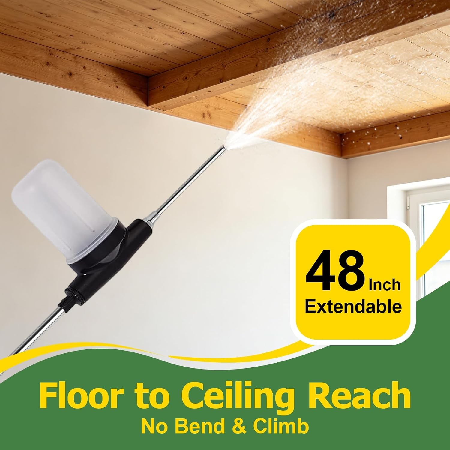 Diatomaceous Earth Powder Adjustable Duster Up to 4 FT Long Reach Powder Duster