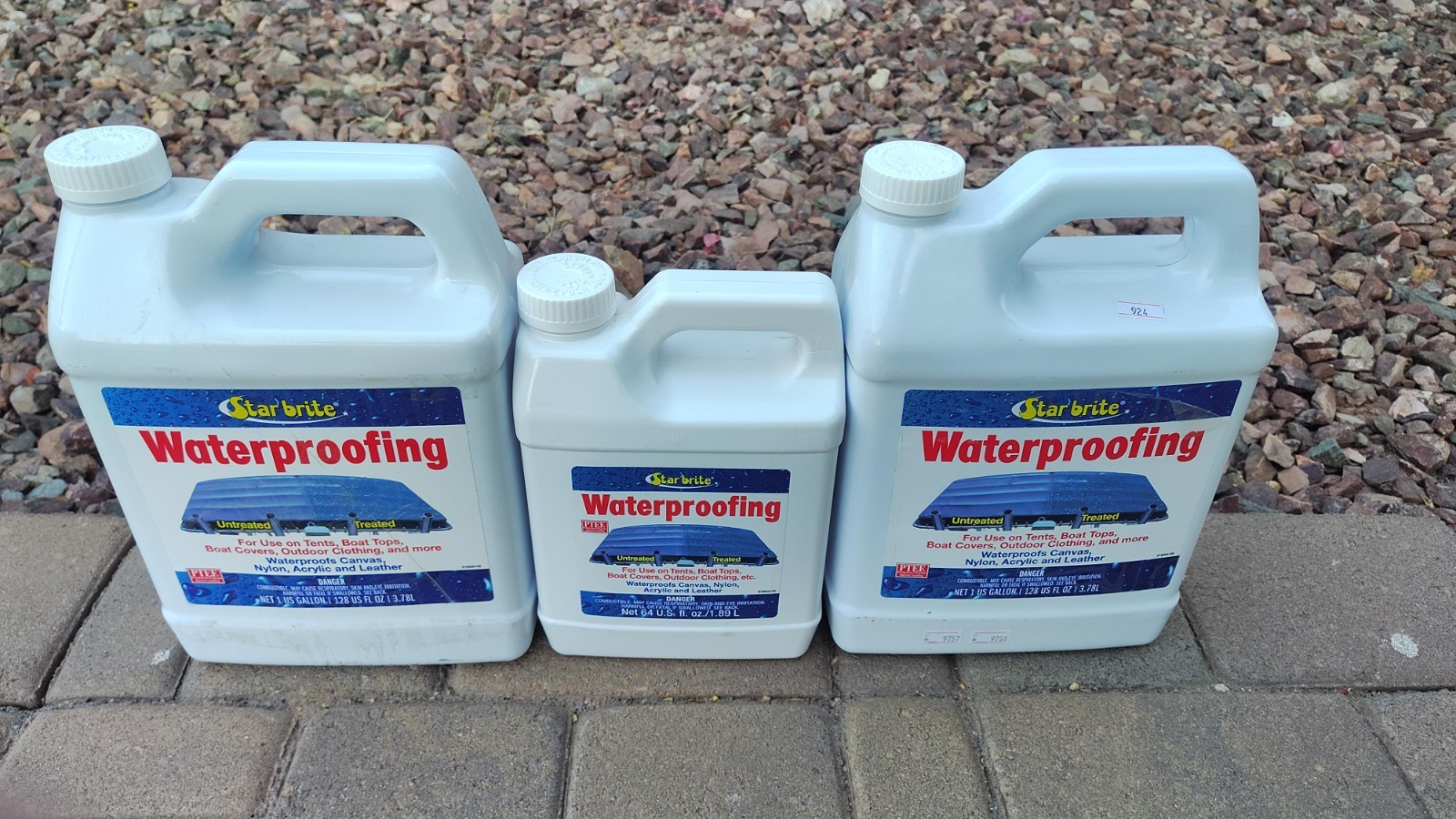 Star Brite Waterproofing 3 Pack Two 1 Gallon One 64oz Marine Fabric New