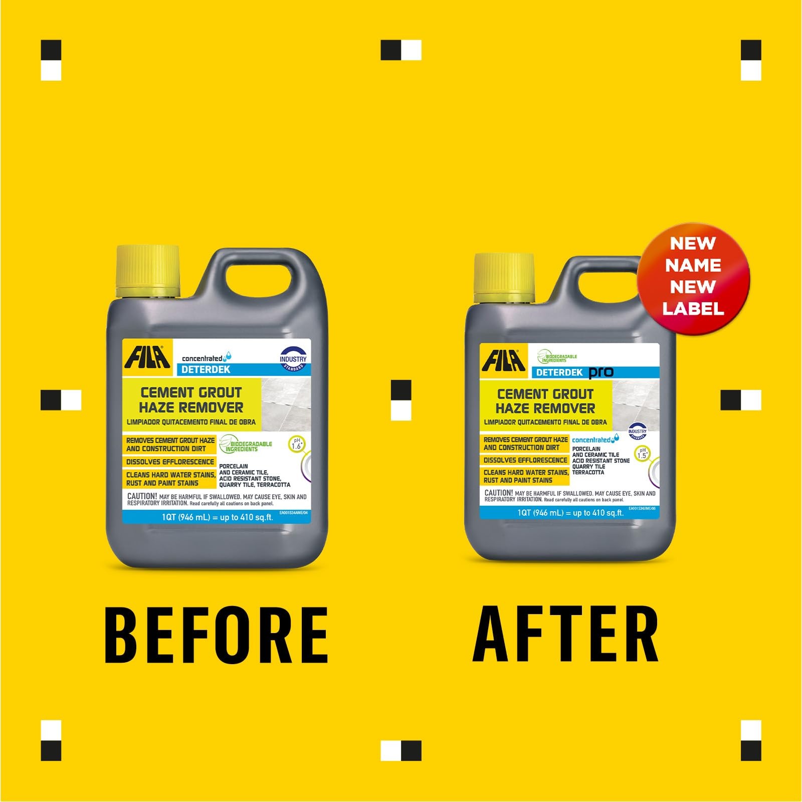 , DETERDEK PRO Cementitious Grout Haze Remover, Effective Against Rust Stain,…