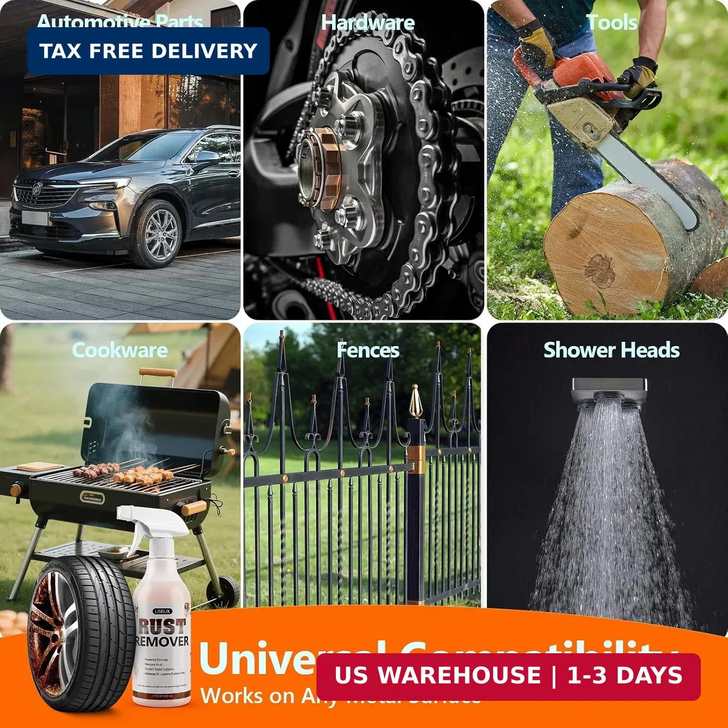 Remover for Metal Tools, Cars, Bikes, Grills, Bolts, Firearms & More | 32 oz