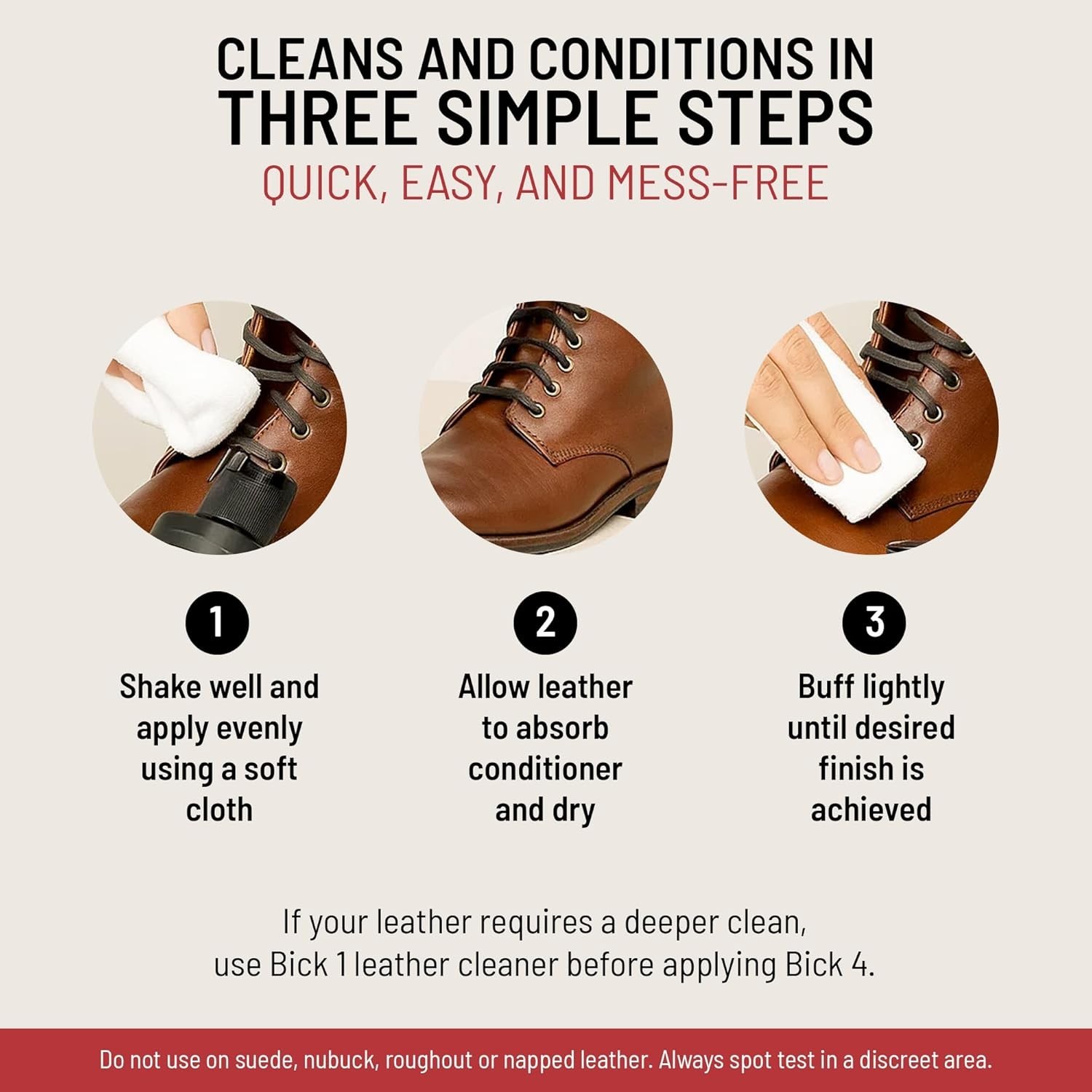 Bick 4 Leather Conditioner & Cleaner 16oz – Preserves & Polishes All Leather