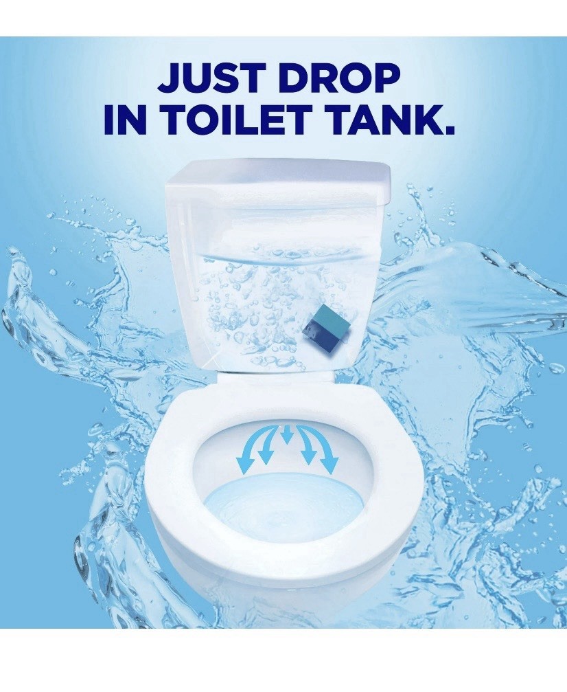 In-Tank Toilet Cleaner Duo-Cubes, Sapphire Waters, 4 Count