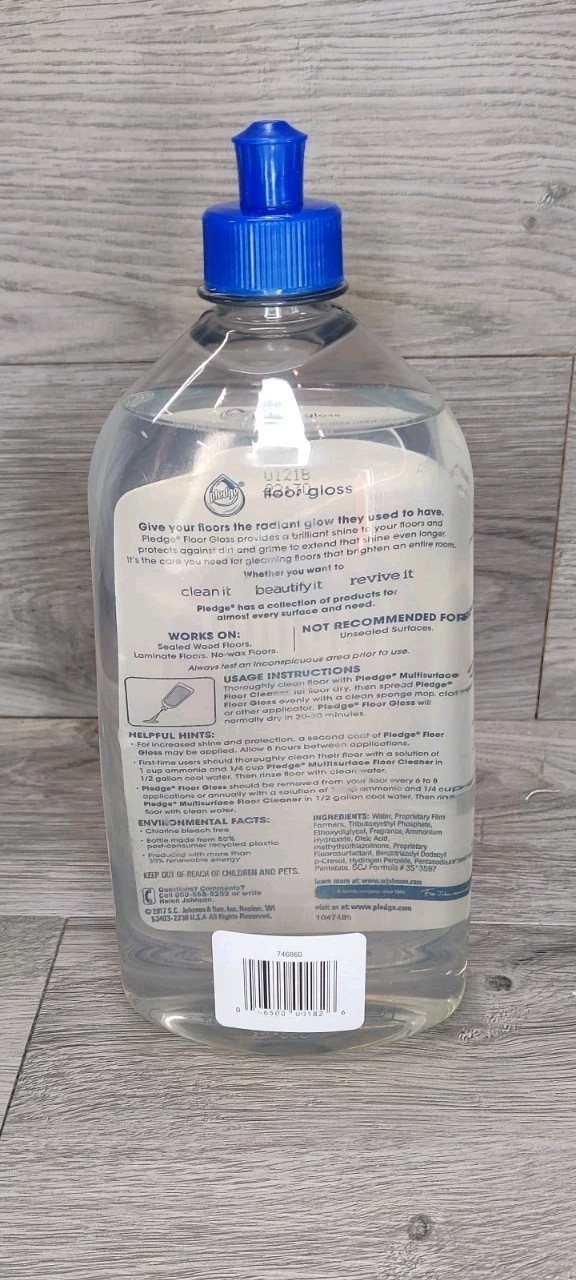 Pledge Revive It Floor Gloss 27oz Clear Original Shine Wood Laminate