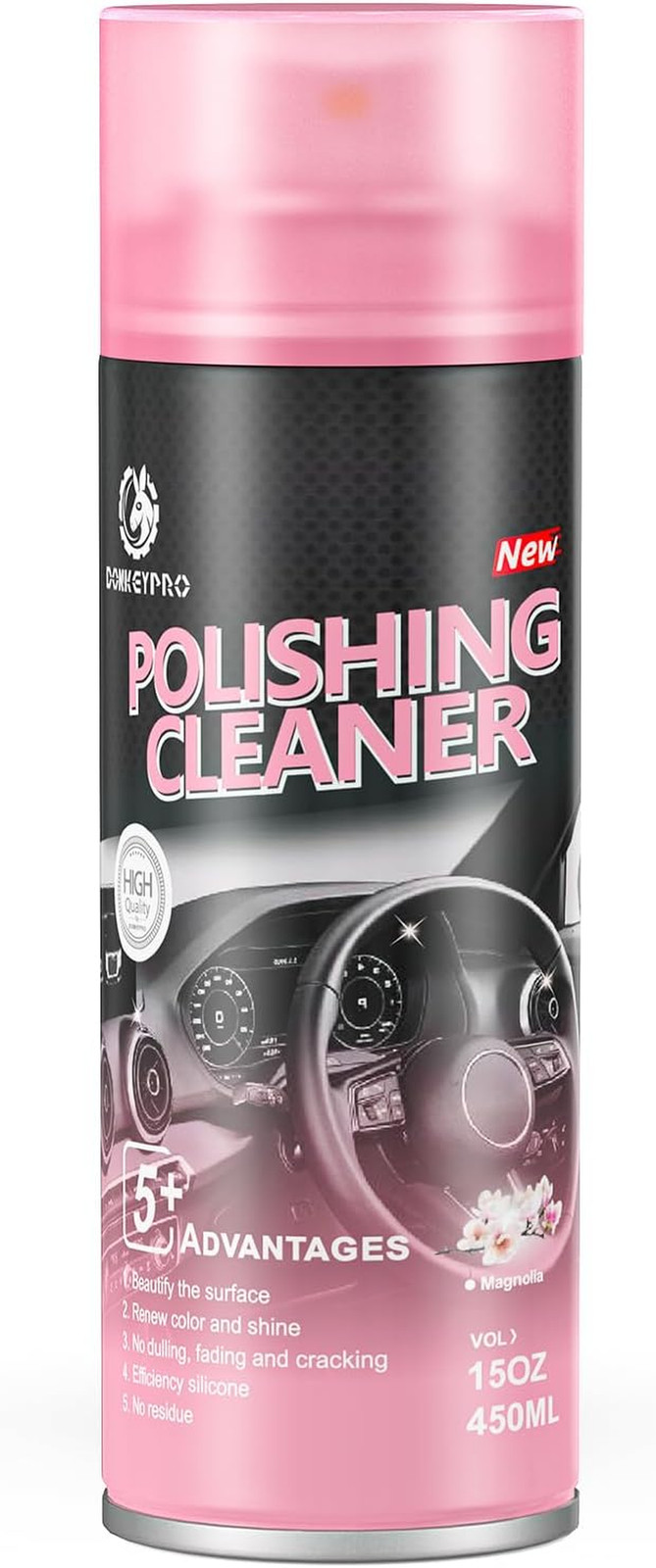 Car Interior Cleaner, Polishing Cleaner Detailer Spray for Vehicle Detailing, 45