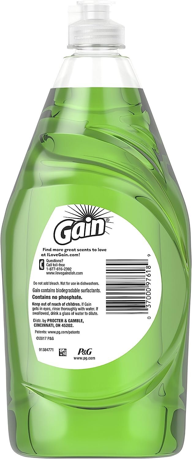 Gain Ultra Dishwashing Liquid Dish Soap, Original Scent , 21.6 Fl Oz (Pack of 1)