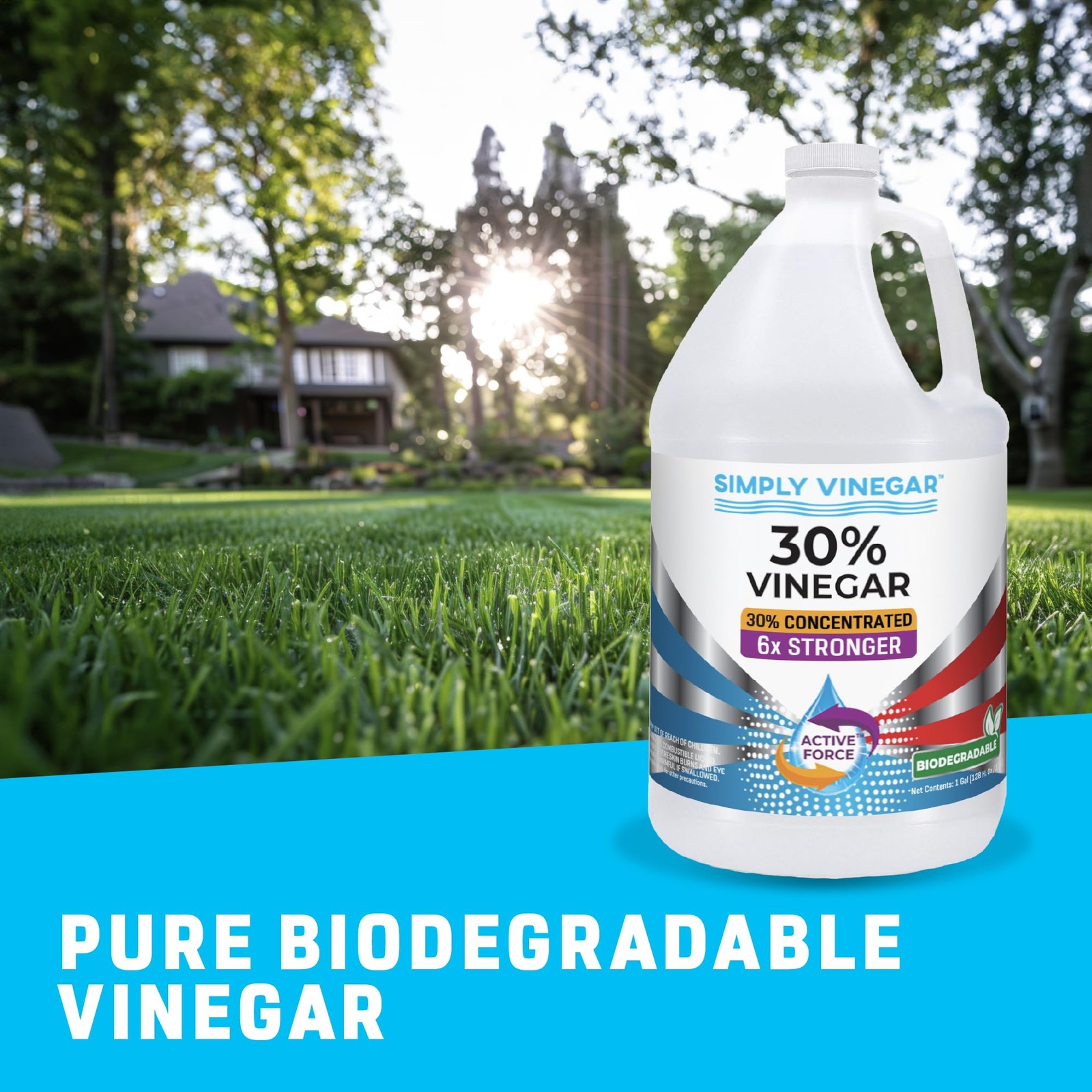 Simply Vinegar 30% – Pure Concentrated 128 Fl Oz (Pack of 1)