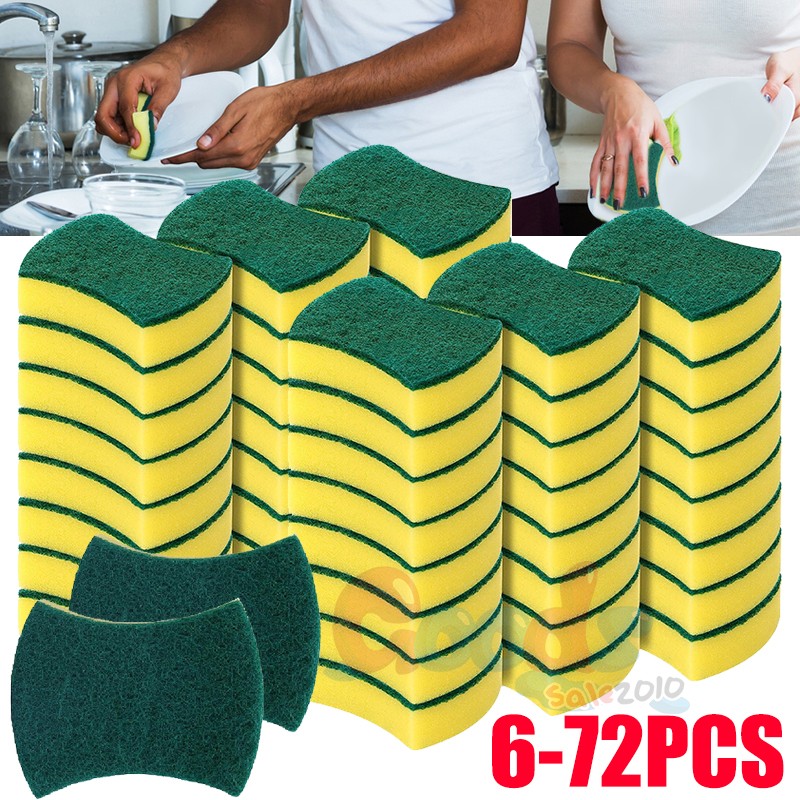 Dishwashing Sponge | Absorbent Kitchen Grease Cleaner| Pot Rust Stain Brush