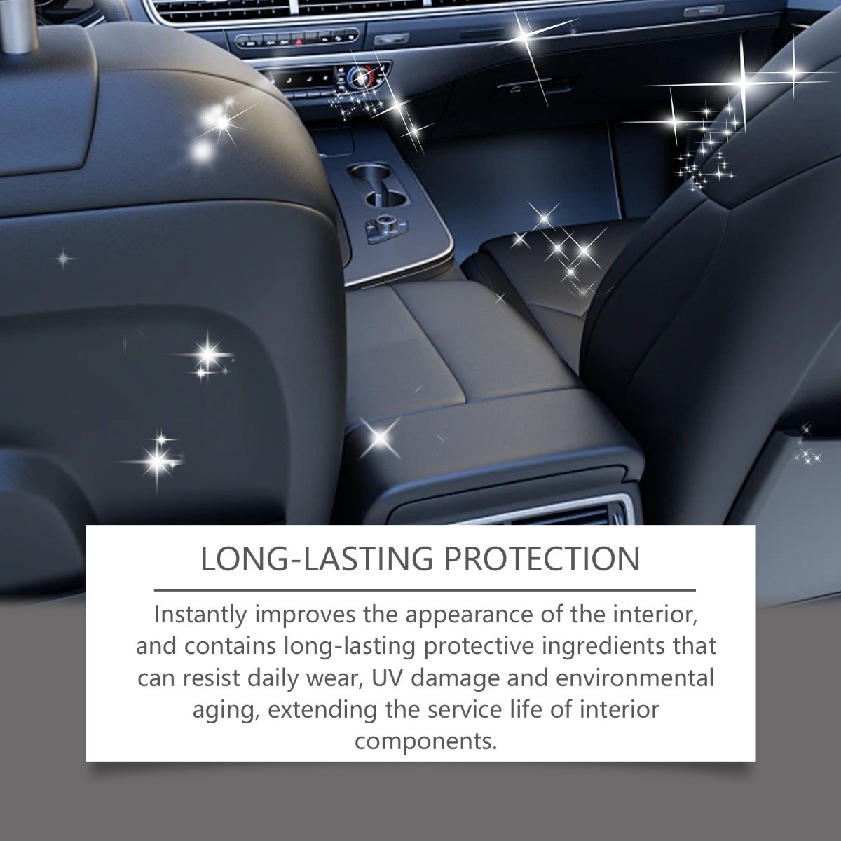 Dashboard Leather Polish Cleaner Anti-Dust UV Protection for Car Interior