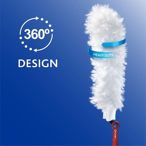 NEW O-CEDAR Flex and Catch Heavy Duty Dusting Kit Handle Extends 3ft + 5 refills