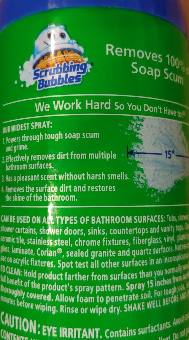 Scrubbing Bubbles MEGA SHOWER Foamer 20oz Wide Spray Widest Spray Rainshower x2