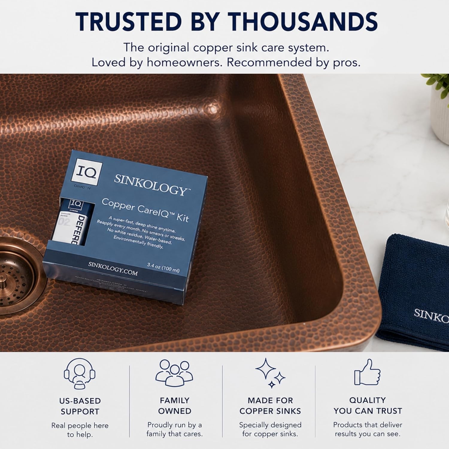 SinkSense Copper Care IQ Kit