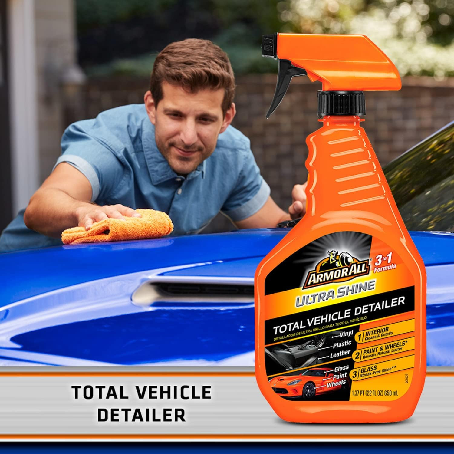Ultra Shine Total Vehicle Detailer by , Car Detailer Spray for Interior and Exte