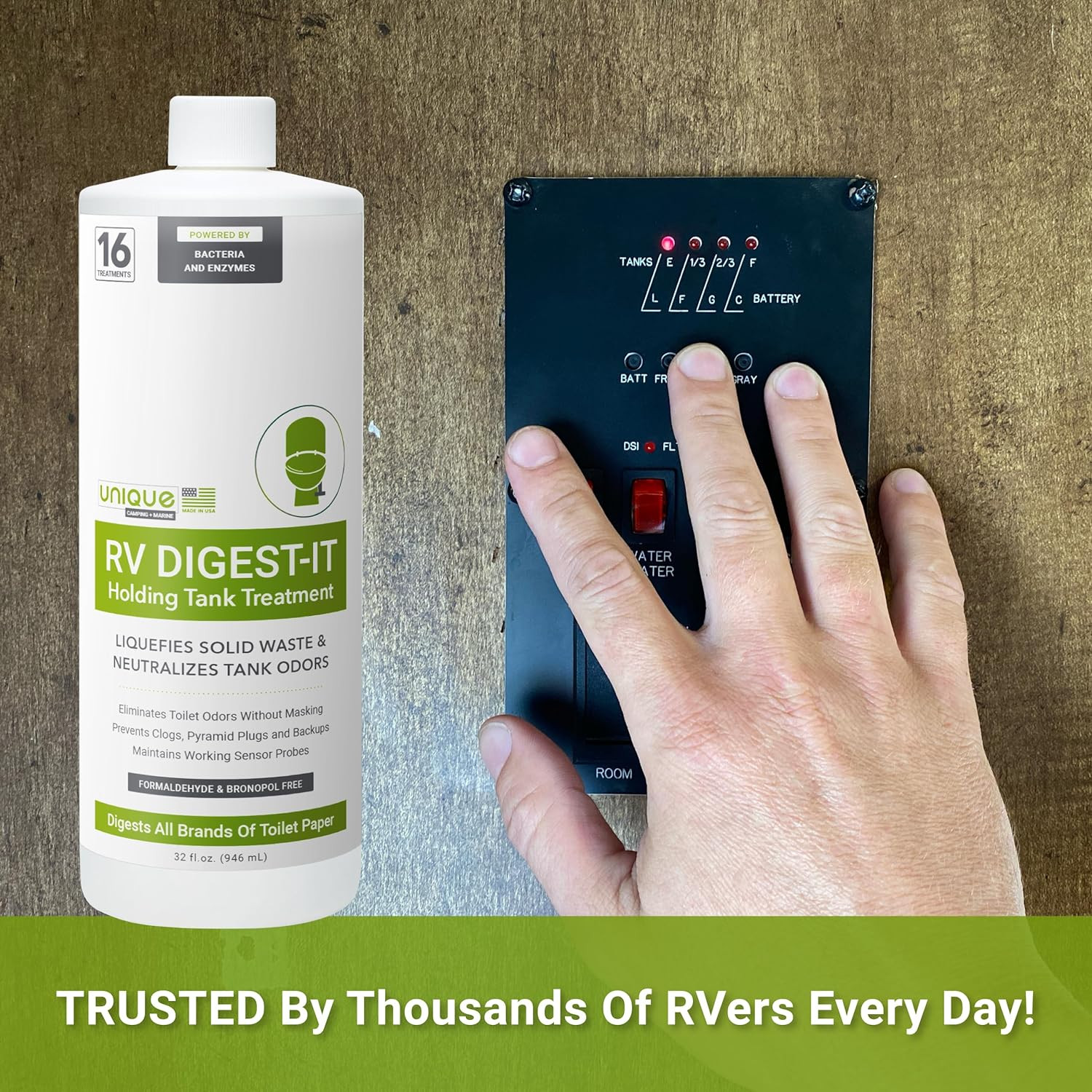 Unique RV Digest-It Black Water Tank Treatment 32 Ounces