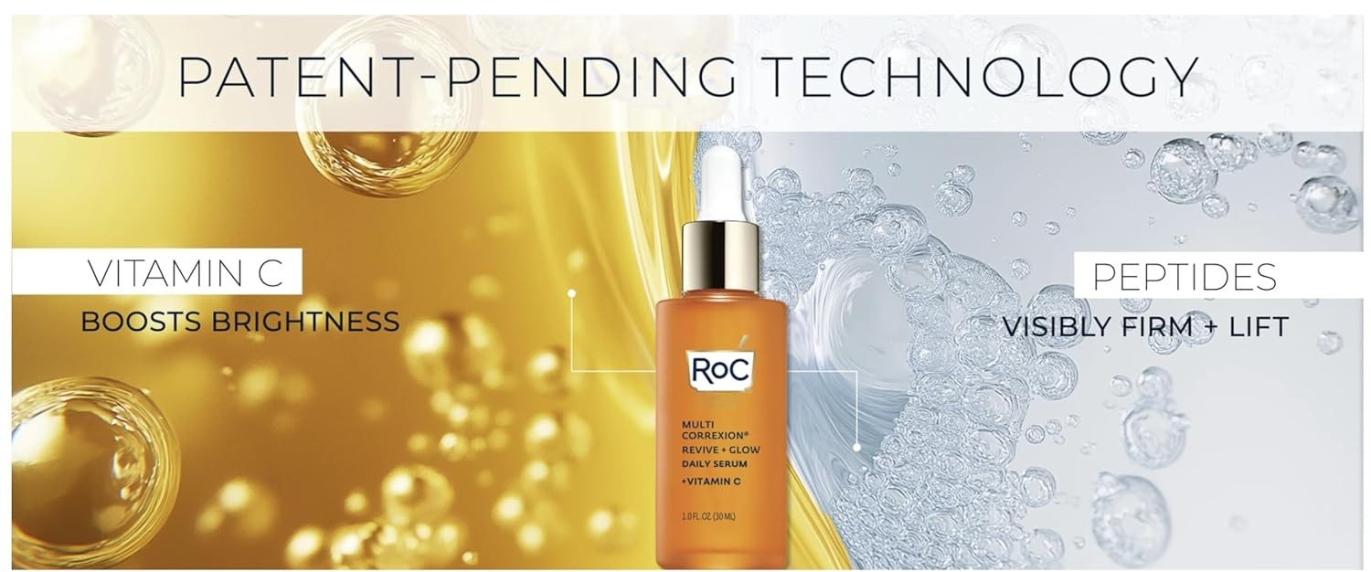 RoC Multi Correxion Revive and Glow Daily Vitamin C Serum Set, 1.0 FL OZ and 1