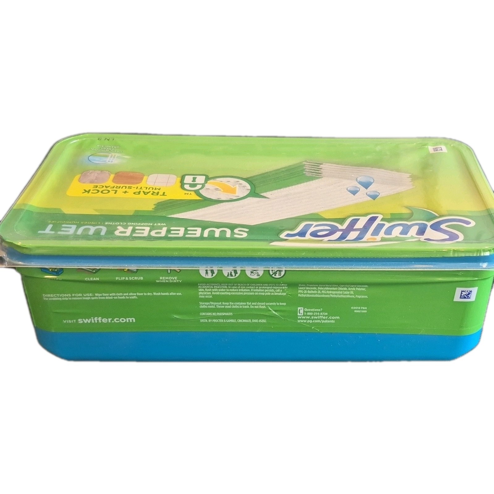Swiffer Sweeper Wet Refills,(32 Count) Fresh Scent Trap and Lock Multi Surface