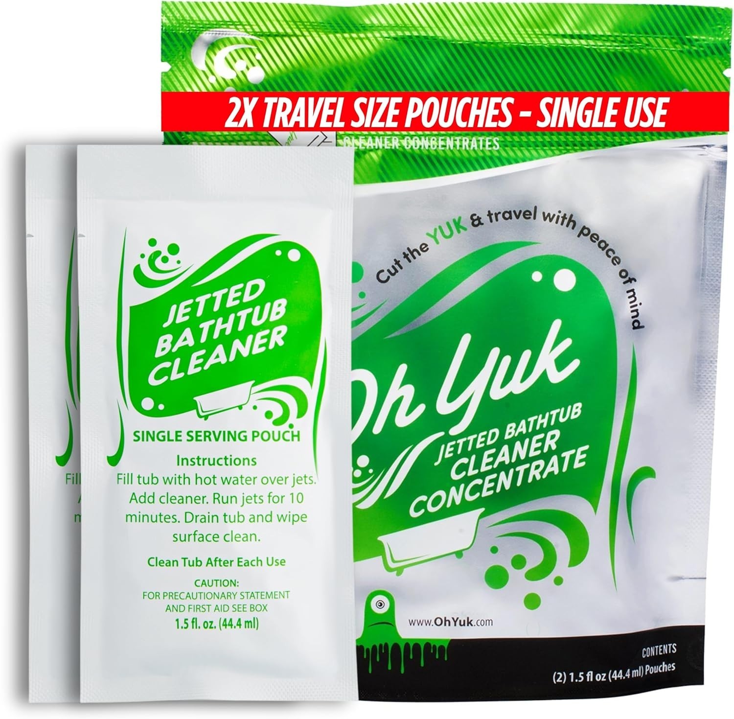 Jetted Tub Cleaner Concentrate – Quick, Powerful Cleaning in Travel Pouches