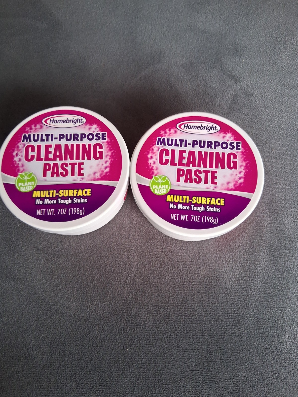 Homebright Plant-Based Multi-Purpose Multi-Surface Cleaning Paste 7 oz, 2-Pack