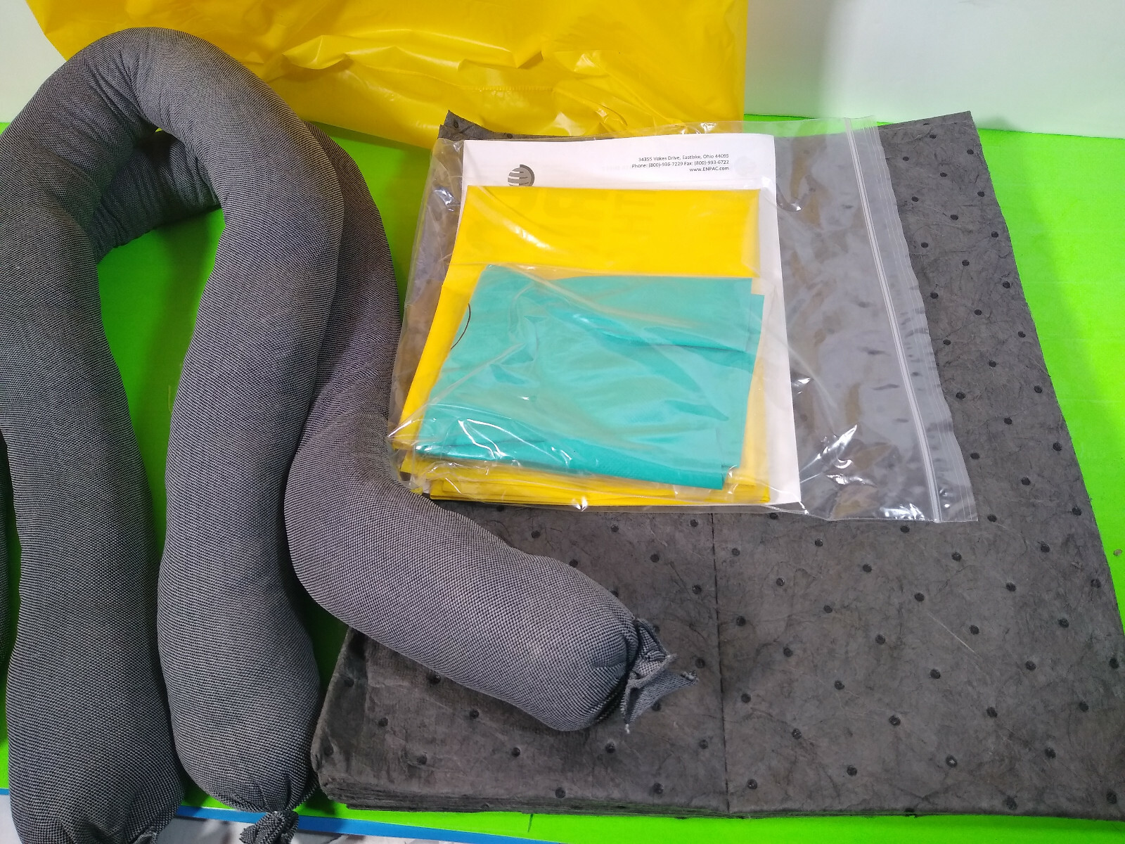New ENPAC Spill Kit, Chem/Hazmat, Yellow, 13-SP2U, Yellow