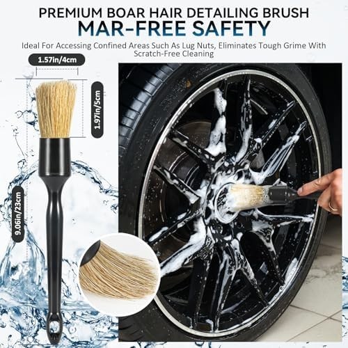 Tire Brushes for Cleaning Tires, Car Wheel Brushes for Cleaning Wheels, Rim Clea