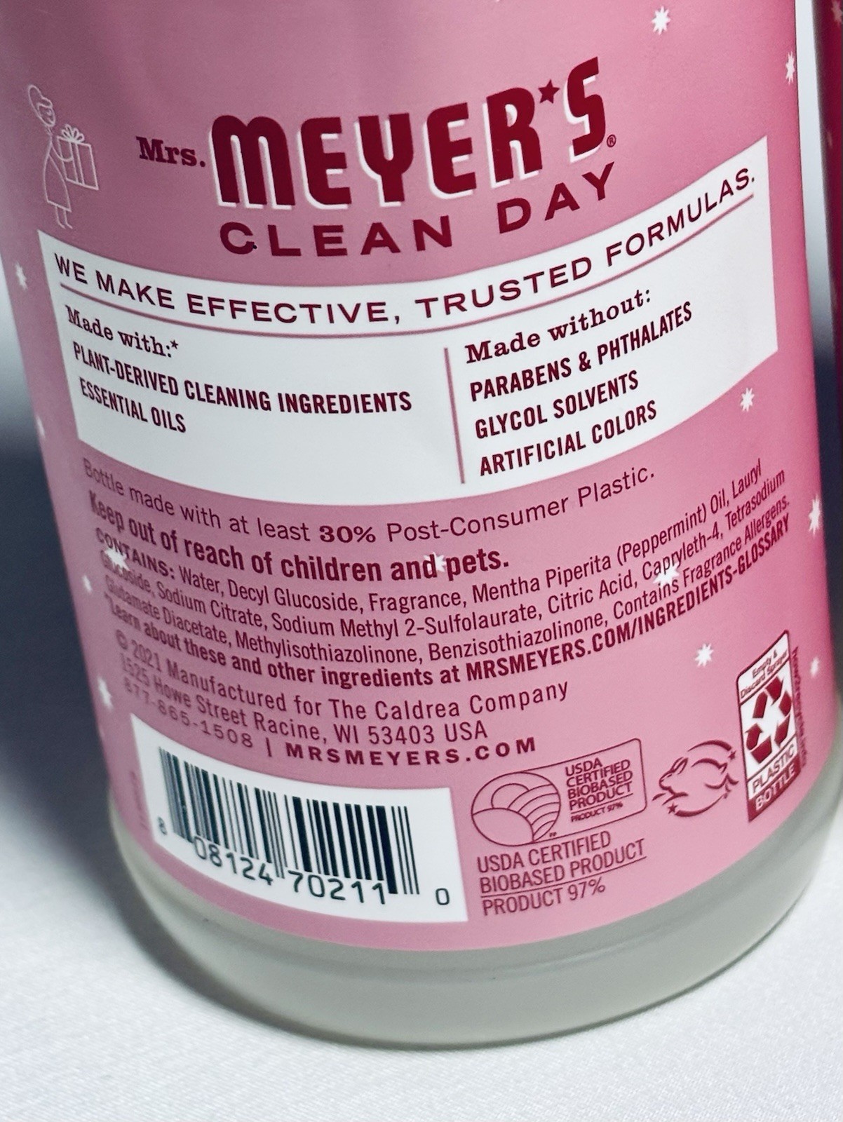 Mrs. Meyer’s Clean Day Limited Edition Peppermint Scent Multi-Surface Spray TWO