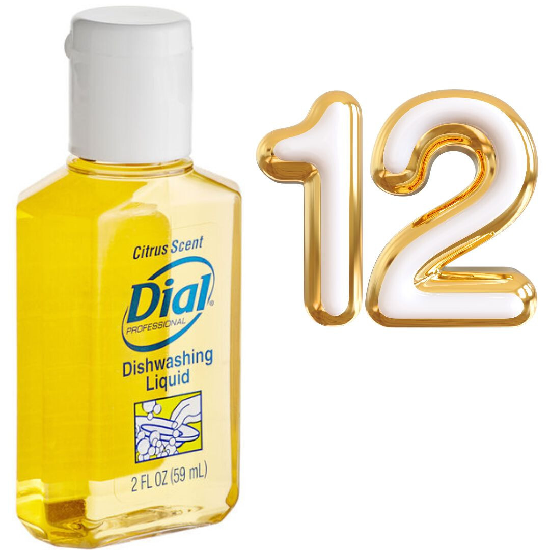 Dial Professional 2 oz. Citrus Scented Liquid Dish Soap – 12 Units DIA3295