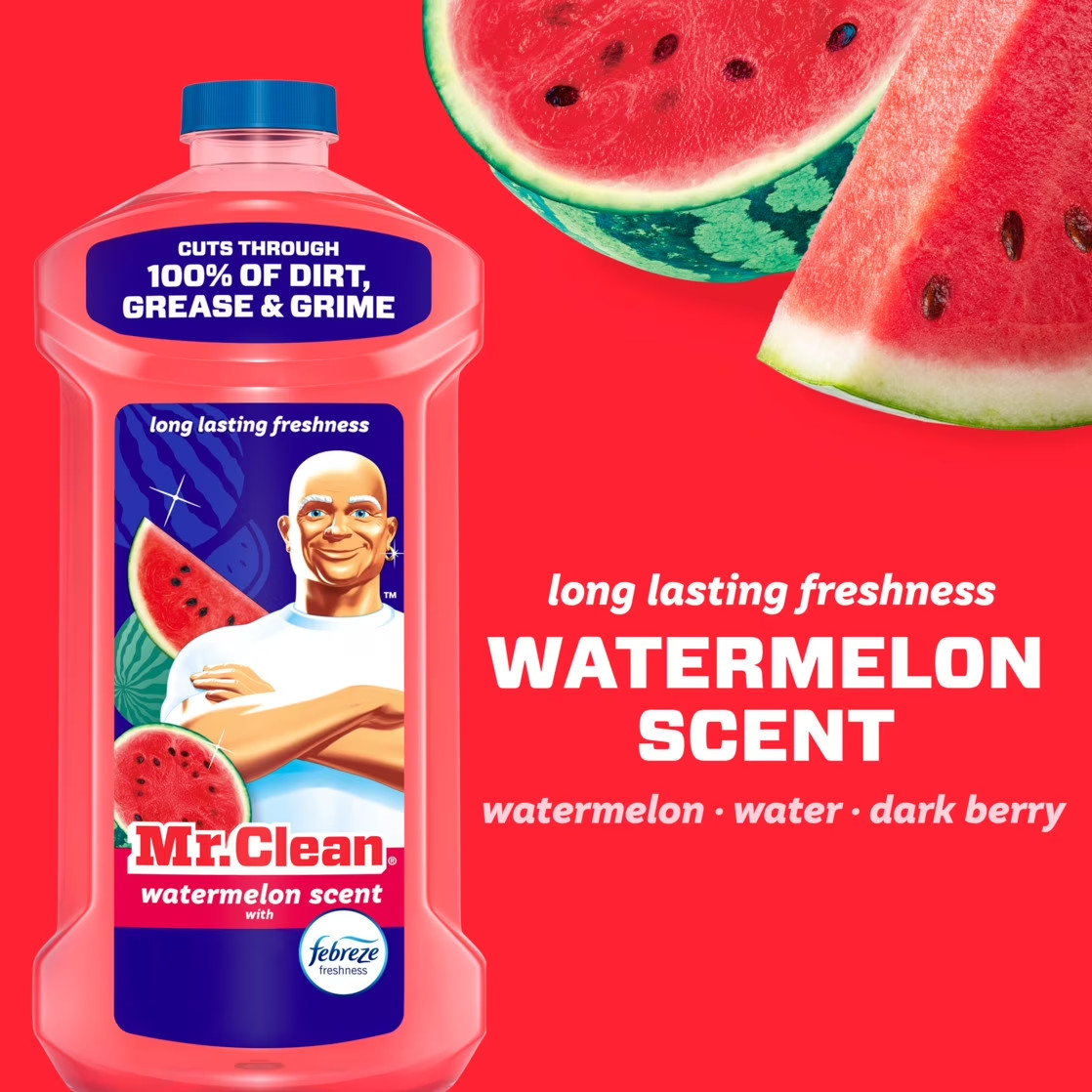 Mr. Clean All Purpose Cleaner, Cleaning Liquid, Watermelon, 41 fl oz
